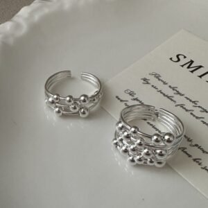 S925 Sterling Silver Linear Ring