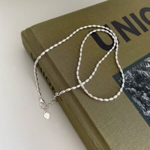 S925 Olive Bead Necklace