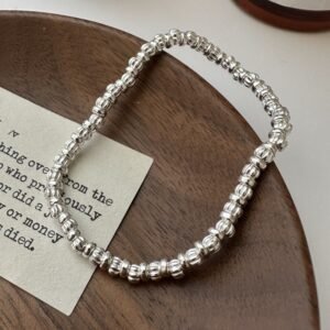 S925 Silver String Bead Bracelet